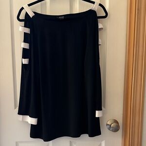 MSK Black Top with White Accents